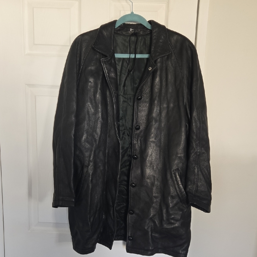 ROOTS Vintage Leather Womens Jacket Sz L